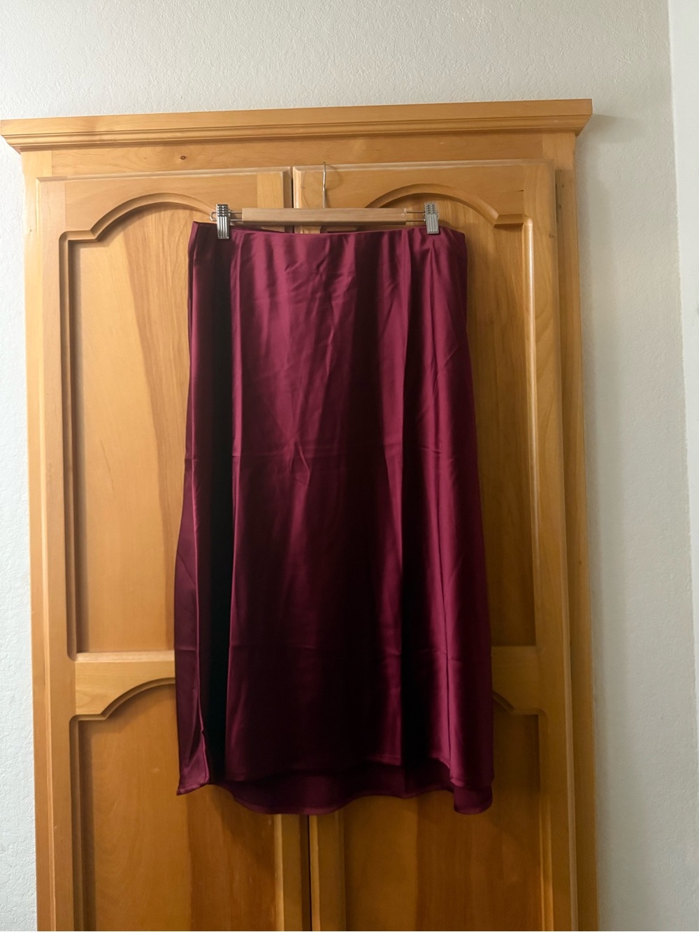 Satin Midi Skirt